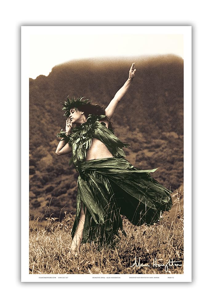 Amazon.co.jp: プリミティブフラ - ハワイのフラダンサー - 手で色彩